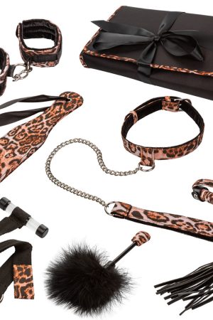 Unleashed Adventure Leopard Bondage Set