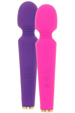 BOGO! Silicone Wand Vibes in Purple & Pink
