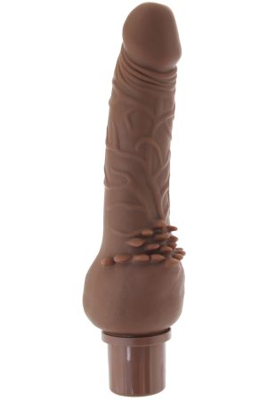 Power Stud Rechargeable Cliterrific Vibe in Brown