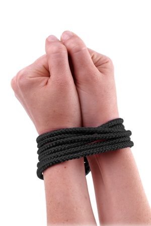 Fetish Fantasy Mini Silk Rope in Black